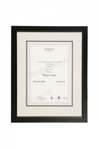 Trinity with Off White Matting and Black Frame