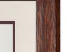 Mahogany Oak Frame, Off White with Red Insert Matboard