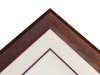 Mahogany Oak Frame, Off White with Red Insert Matboard