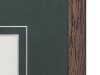 Dark Oak Frame, Green Matboard with V-Groove