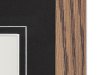Traditional Oak Frame, Black Matboard with V-Groove