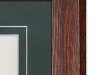 Mahogany Oak Frame, Green Matboard with V-Groove